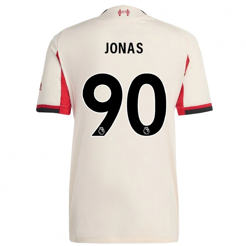 Danxenキッズリー・ジョナス#90ホワイト ブラックアウェイシャツ2025/26ジャージーユニフォーム
