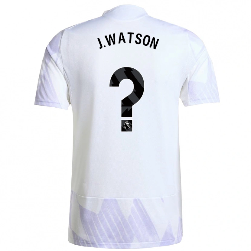 DanxenキッズJacob Watson#0ホワイト パープル パープルアウェイシャツ2025/26ジャージーユニフォーム