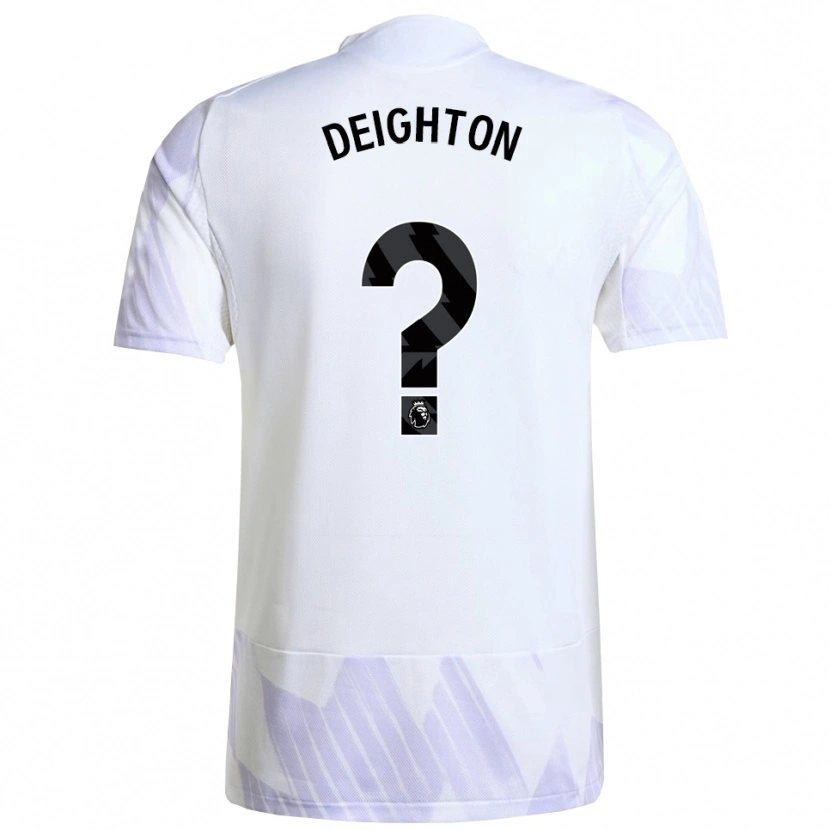 DanxenキッズJoe Deighton#0ホワイト パープル パープルアウェイシャツ2025/26ジャージーユニフォーム