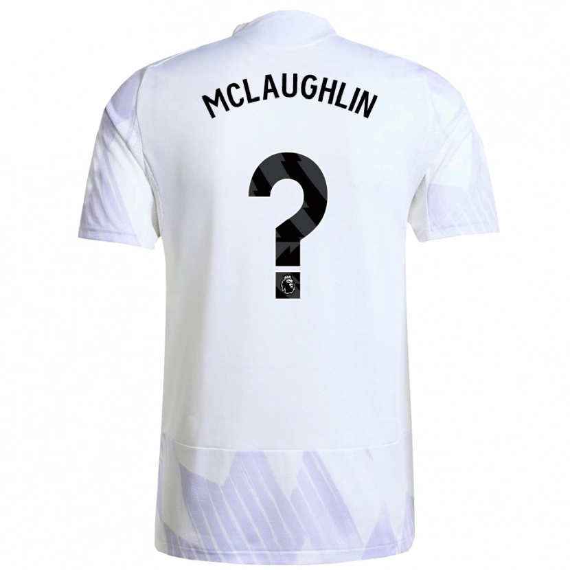 DanxenキッズHarlem Mclaughlin#0ホワイト パープル パープルアウェイシャツ2025/26ジャージーユニフォーム