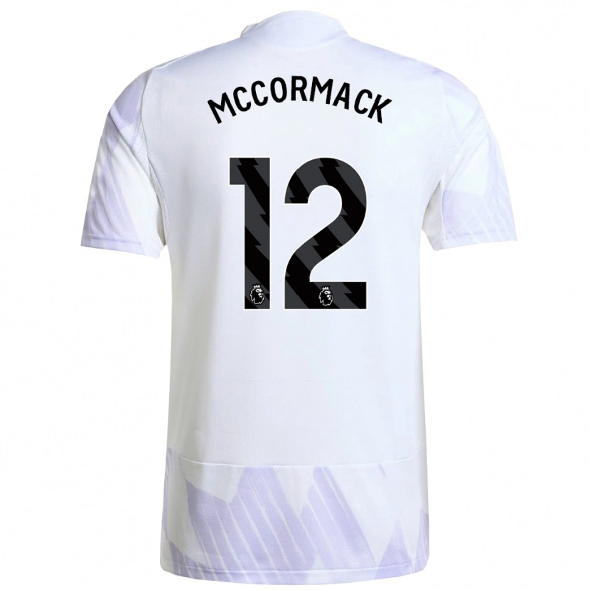 DanxenキッズRafe Mccormack#12ホワイト パープル パープルアウェイシャツ2025/26ジャージーユニフォーム