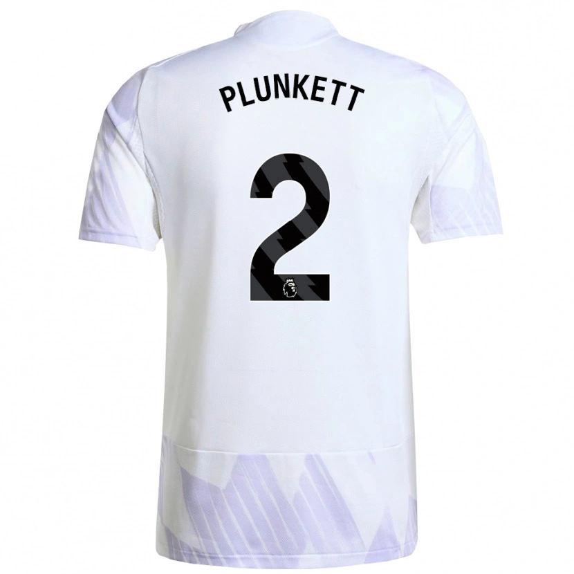 DanxenキッズDante Plunkett#2ホワイト パープル パープルアウェイシャツ2025/26ジャージーユニフォーム
