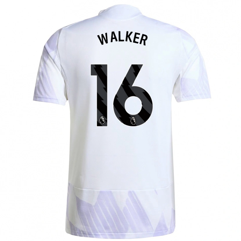 DanxenキッズAlfie Walker#16ホワイト パープル パープルアウェイシャツ2025/26ジャージーユニフォーム