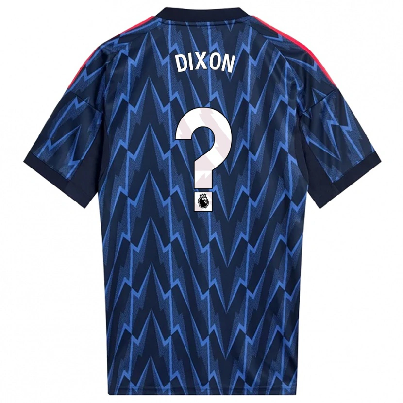 DanxenキッズDanny Dixon#0ネイビー レッドアウェイシャツ2025/26ジャージーユニフォーム