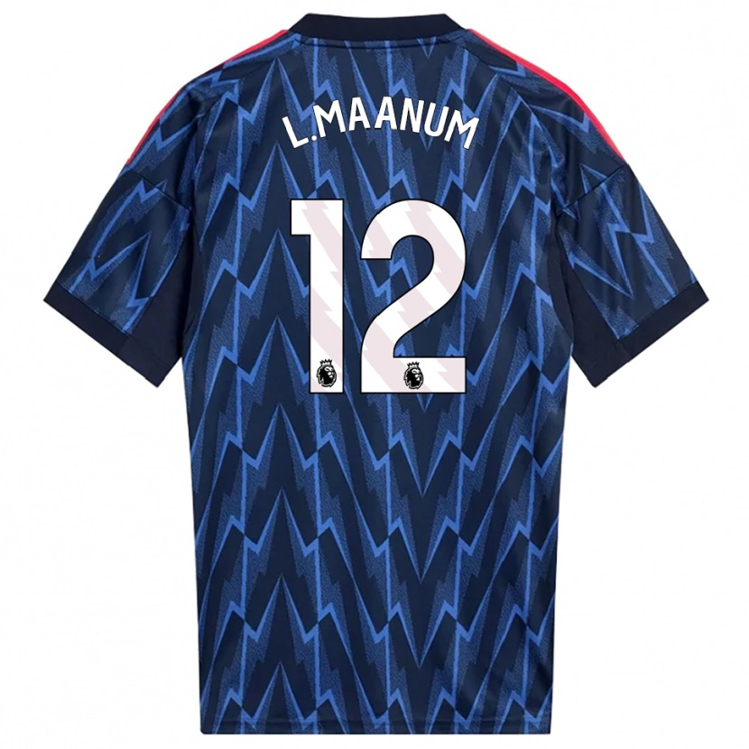 Danxenキッズフリーダ・マーナム#12ネイビー レッドアウェイシャツ2025/26ジャージーユニフォーム