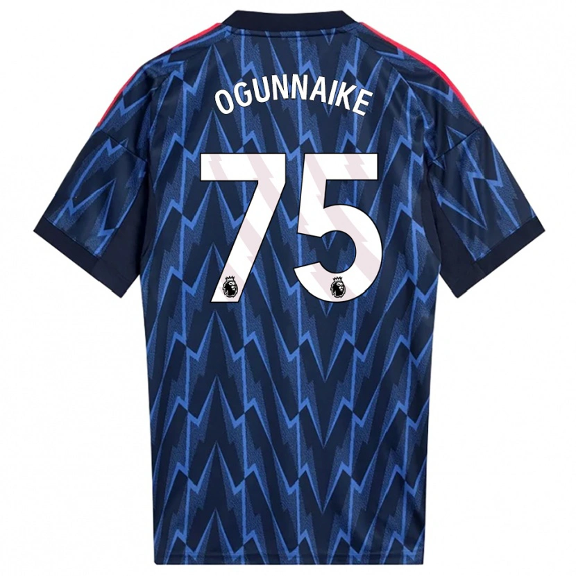 DanxenキッズJosh Ogunnaike#75ネイビー レッドアウェイシャツ2025/26ジャージーユニフォーム