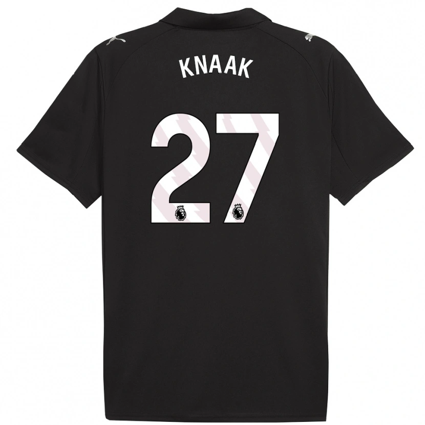 DanxenキッズRebecca Knaak#27ブラック ホワイトアウェイシャツ2025/26ジャージーユニフォーム