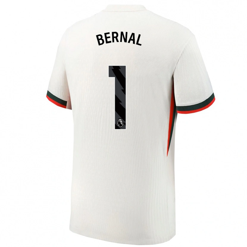 DanxenキッズFreddy Bernal#1ホワイト グリーンアウェイシャツ2025/26ジャージーユニフォーム
