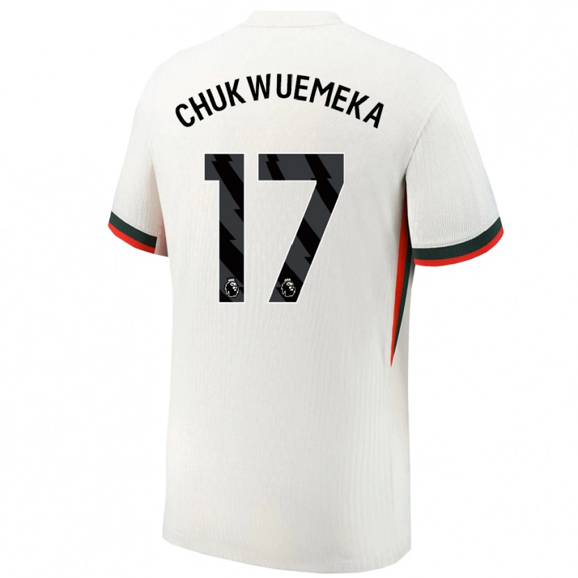 Danxenキッズカーニー・チュクエメカ#17ホワイト グリーンアウェイシャツ2025/26ジャージーユニフォーム