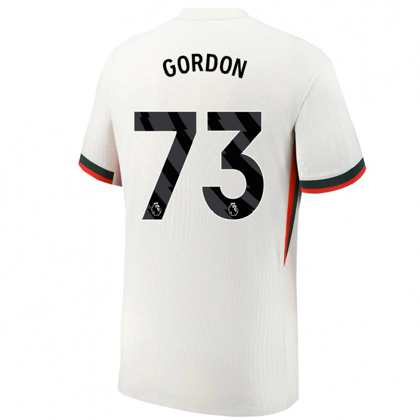 DanxenキッズSol Gordon#73ホワイト グリーンアウェイシャツ2025/26ジャージーユニフォーム