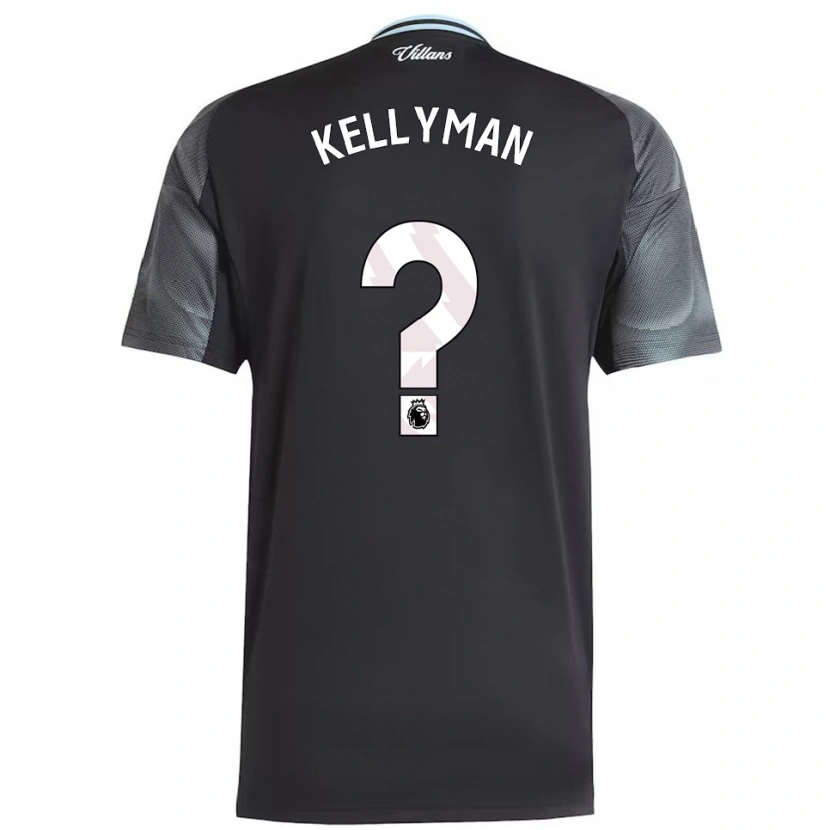 DanxenキッズJahmi Kellyman#0ブラック スカイブルーアウェイシャツ2025/26ジャージーユニフォーム