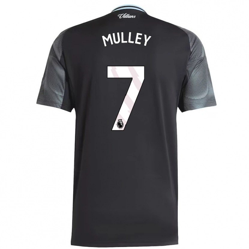 DanxenキッズTrai-Varn Mulley#7ブラック スカイブルーアウェイシャツ2025/26ジャージーユニフォーム