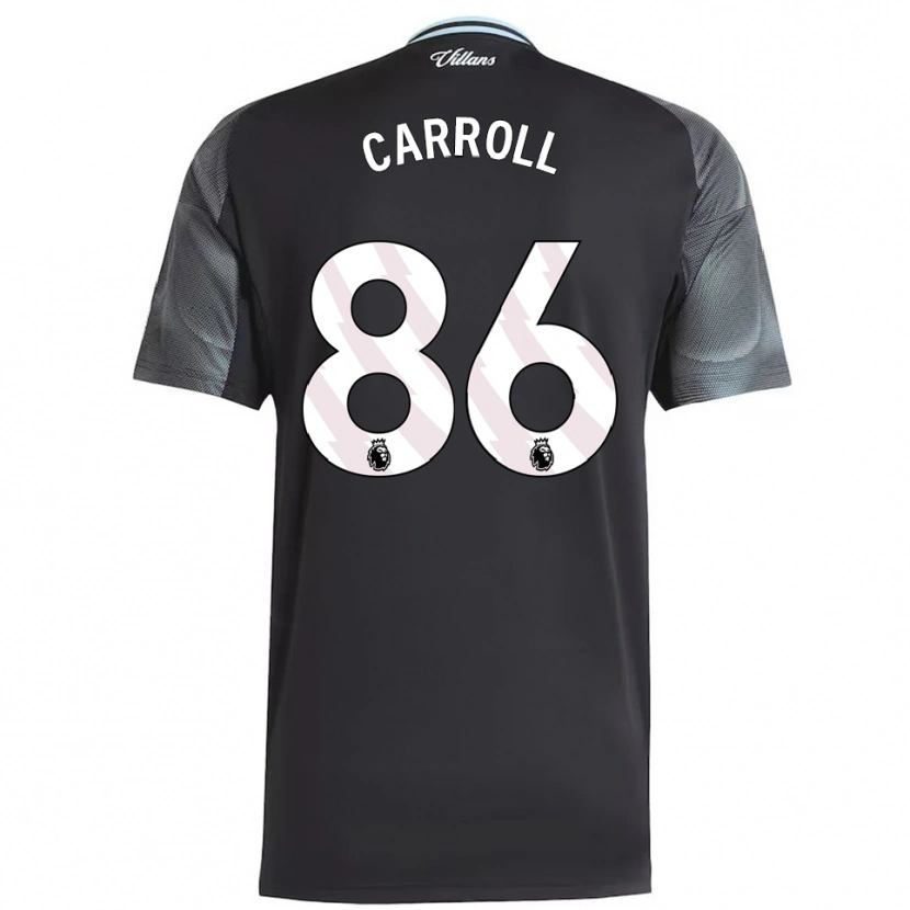 DanxenキッズTj Carroll#86ブラック スカイブルーアウェイシャツ2025/26ジャージーユニフォーム