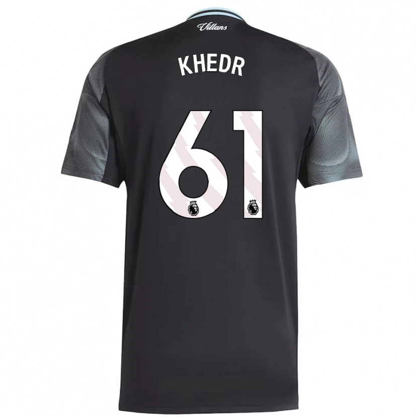 DanxenキッズOmar Khedr#61ブラック スカイブルーアウェイシャツ2025/26ジャージーユニフォーム