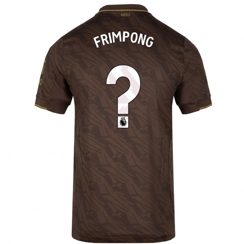 DanxenキッズCharles Frimpong#0ブラウン ゴールドアウェイシャツ2025/26ジャージーユニフォーム
