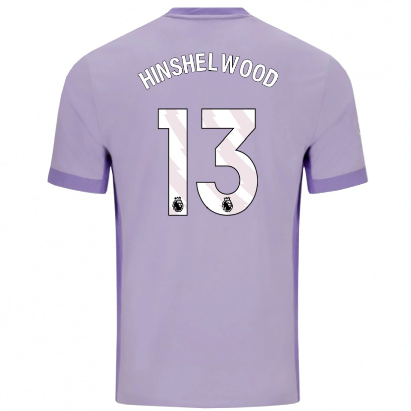 Danxenキッズジャック・ヒンシェルウッド#13タロ パープル ホワイトアウェイシャツ2025/26ジャージーユニフォーム