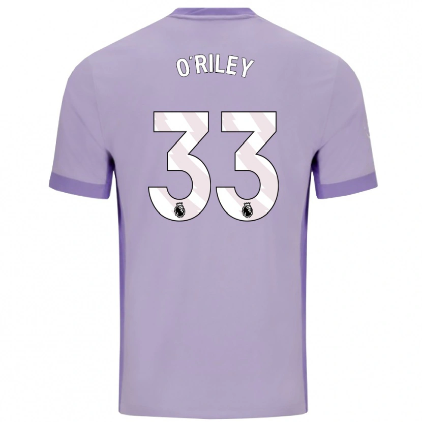 Danxenキッズマット・オリリー#33タロ パープル ホワイトアウェイシャツ2025/26ジャージーユニフォーム