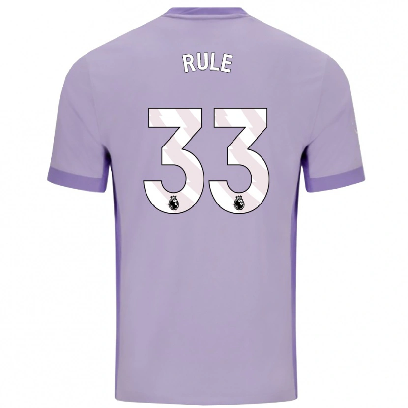 Danxenキッズシャーリーズ・ルール#33タロ パープル ホワイトアウェイシャツ2025/26ジャージーユニフォーム