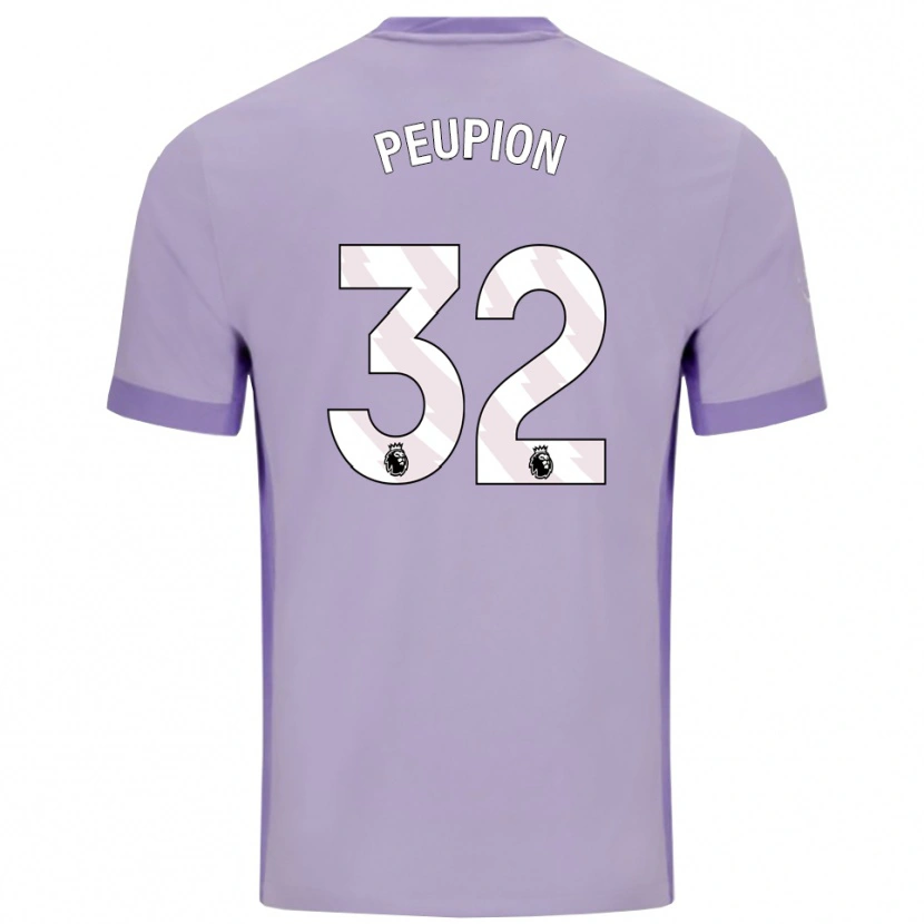 Danxenキッズキャメロン・ピピオン#32タロ パープル ホワイトアウェイシャツ2025/26ジャージーユニフォーム