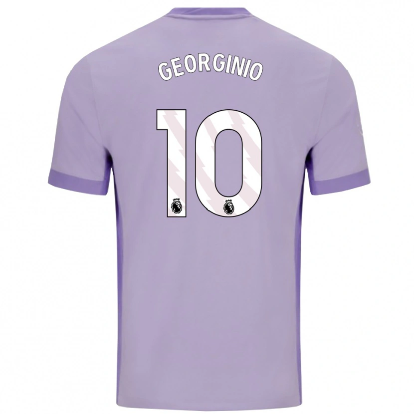 Danxenキッズジョルジニオ・ラター#10タロ パープル ホワイトアウェイシャツ2025/26ジャージーユニフォーム