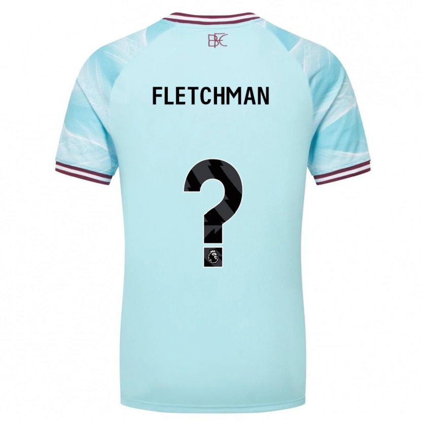 DanxenキッズDiandro Fletchman#0スカイブルー バーガンディアウェイシャツ2025/26ジャージーユニフォーム