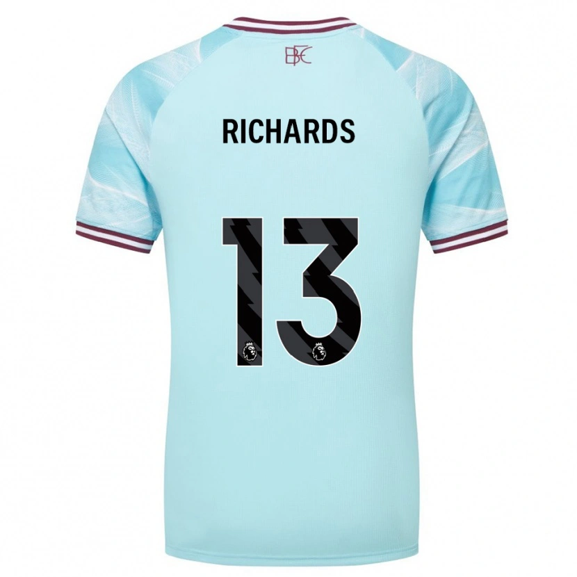 DanxenキッズJade Richards#13スカイブルー バーガンディアウェイシャツ2025/26ジャージーユニフォーム