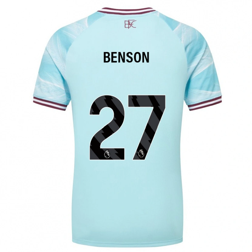 Danxenキッズマヌエル・ベンソン#27スカイブルー バーガンディアウェイシャツ2025/26ジャージーユニフォーム