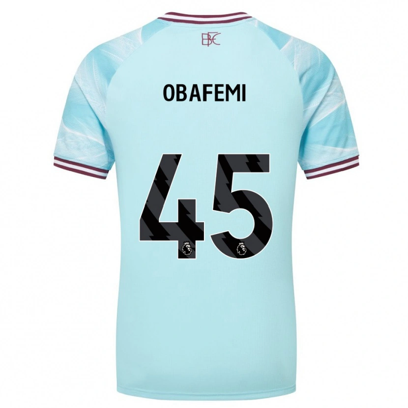Danxenキッズマイケル・オバフェミ#45スカイブルー バーガンディアウェイシャツ2025/26ジャージーユニフォーム