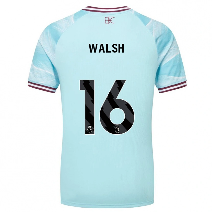 DanxenキッズLucy Walsh#16スカイブルー バーガンディアウェイシャツ2025/26ジャージーユニフォーム