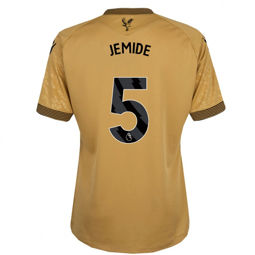 DanxenキッズMofe Jemide#5ゴールド ブラックアウェイシャツ2025/26ジャージーユニフォーム
