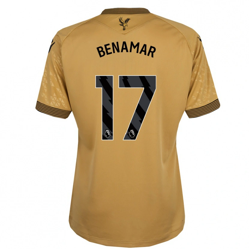 Danxenキッズディーン・ベナマル#17ゴールド ブラックアウェイシャツ2025/26ジャージーユニフォーム