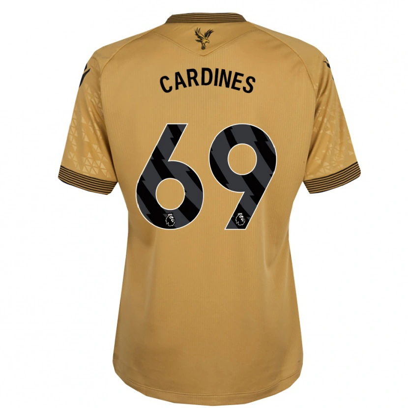 DanxenキッズRio Cardines#69ゴールド ブラックアウェイシャツ2025/26ジャージーユニフォーム