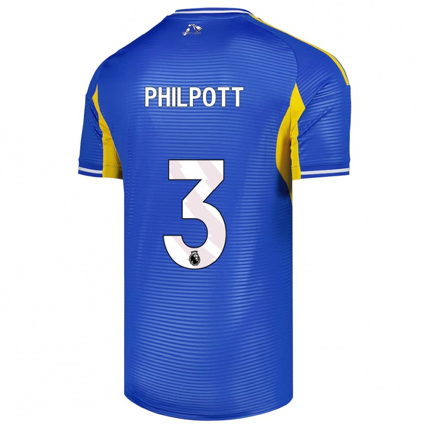 DanxenキッズLouie Philpott#3ブルー イエローアウェイシャツ2025/26ジャージーユニフォーム