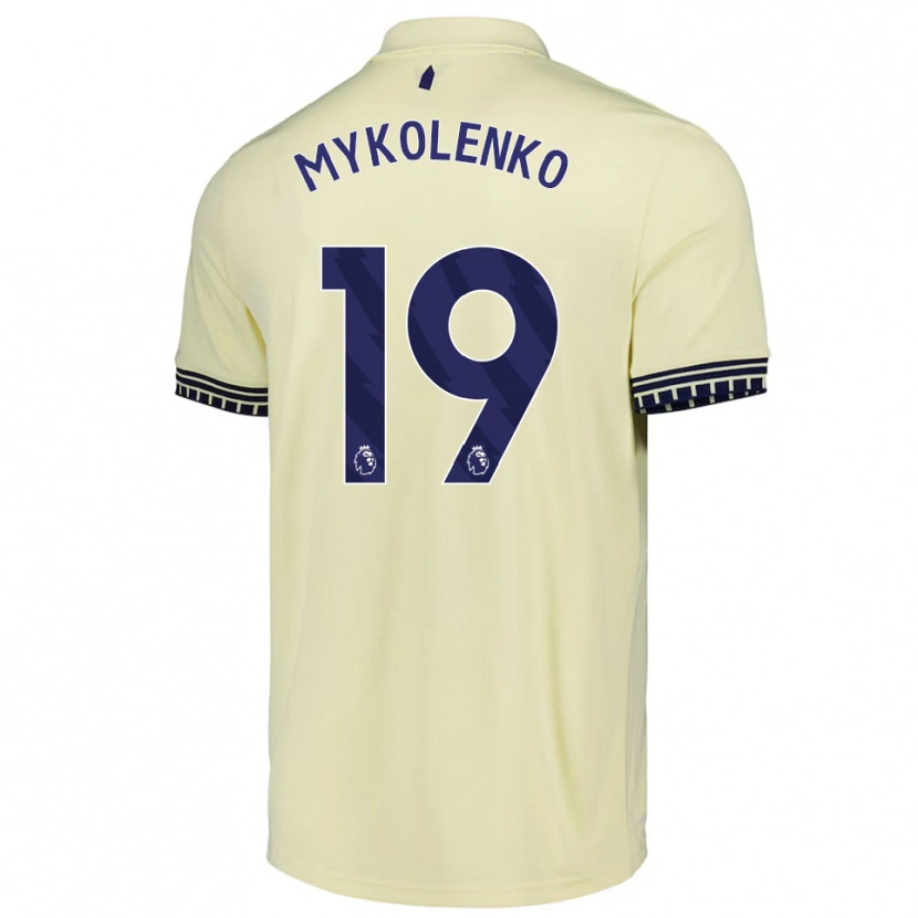 Danxenキッズビタリー・マイコレンコ#19オフホワイト ブラックアウェイシャツ2025/26ジャージーユニフォーム