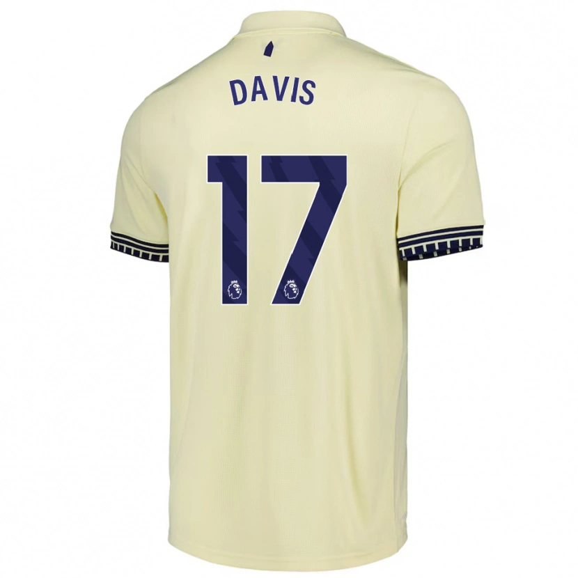 Danxenキッズルーク・デイビス#17オフホワイト ブラックアウェイシャツ2025/26ジャージーユニフォーム