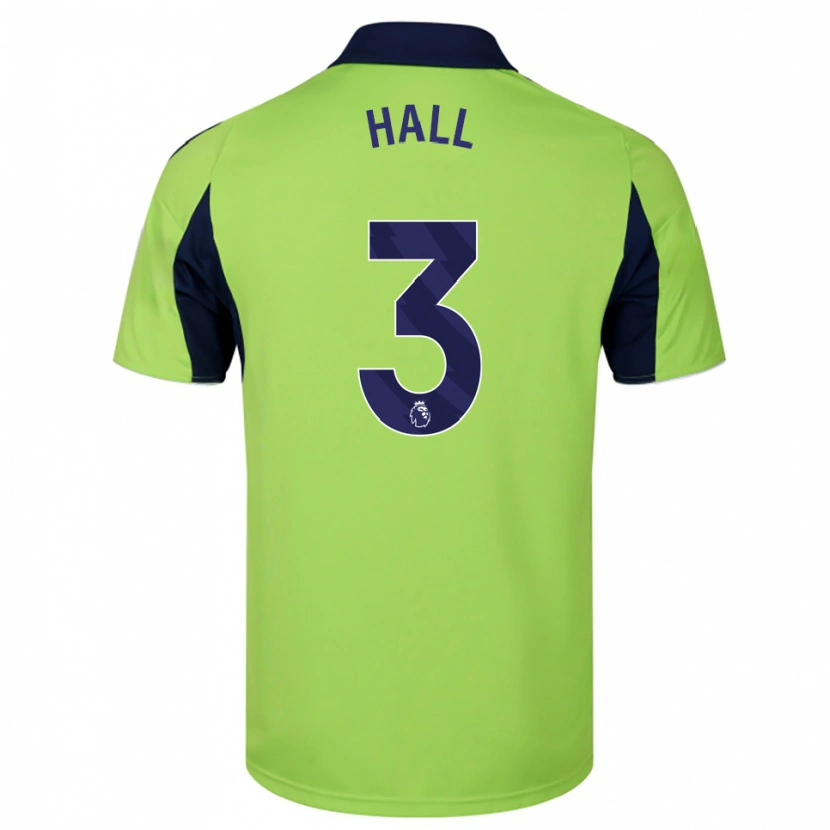 DanxenキッズMarcell Hall#3グリーン ネイビー ホワイトアウェイシャツ2025/26ジャージーユニフォーム