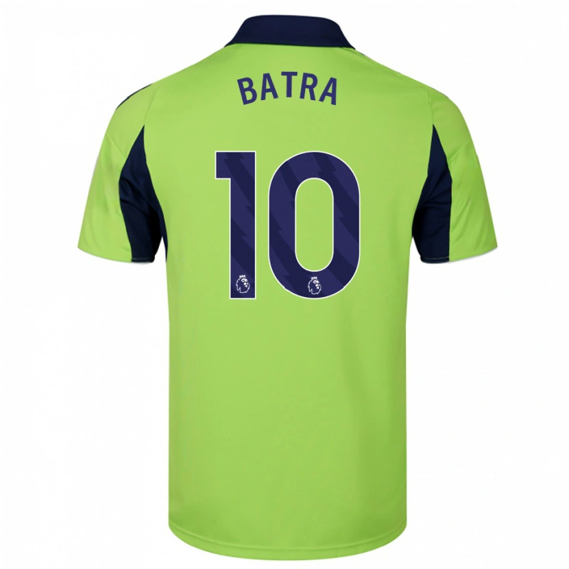 DanxenキッズAnand Batra#10グリーン ネイビー ホワイトアウェイシャツ2025/26ジャージーユニフォーム