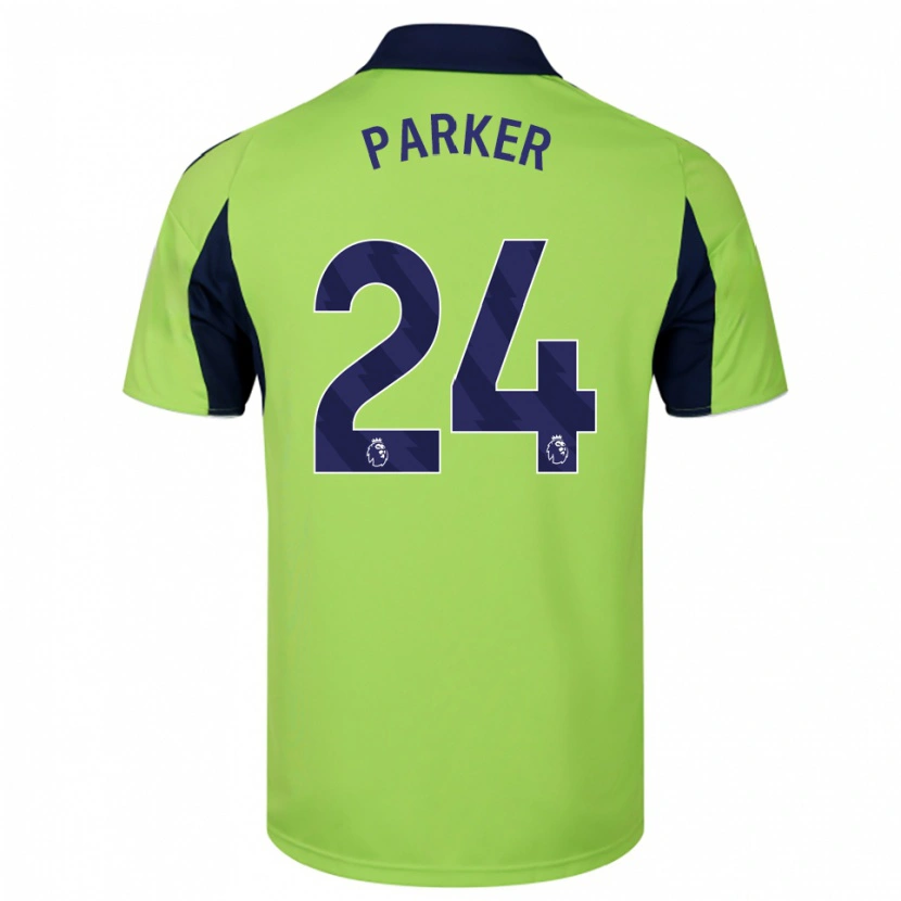 DanxenキッズBeau Parker#24グリーン ネイビー ホワイトアウェイシャツ2025/26ジャージーユニフォーム