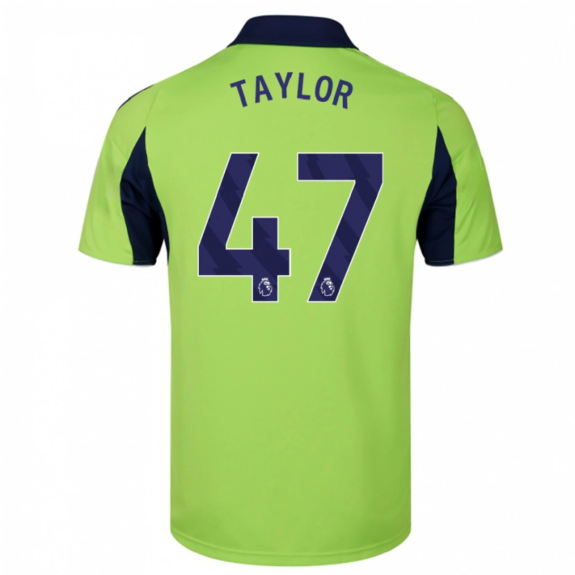 DanxenキッズBo Taylor#47グリーン ネイビー ホワイトアウェイシャツ2025/26ジャージーユニフォーム