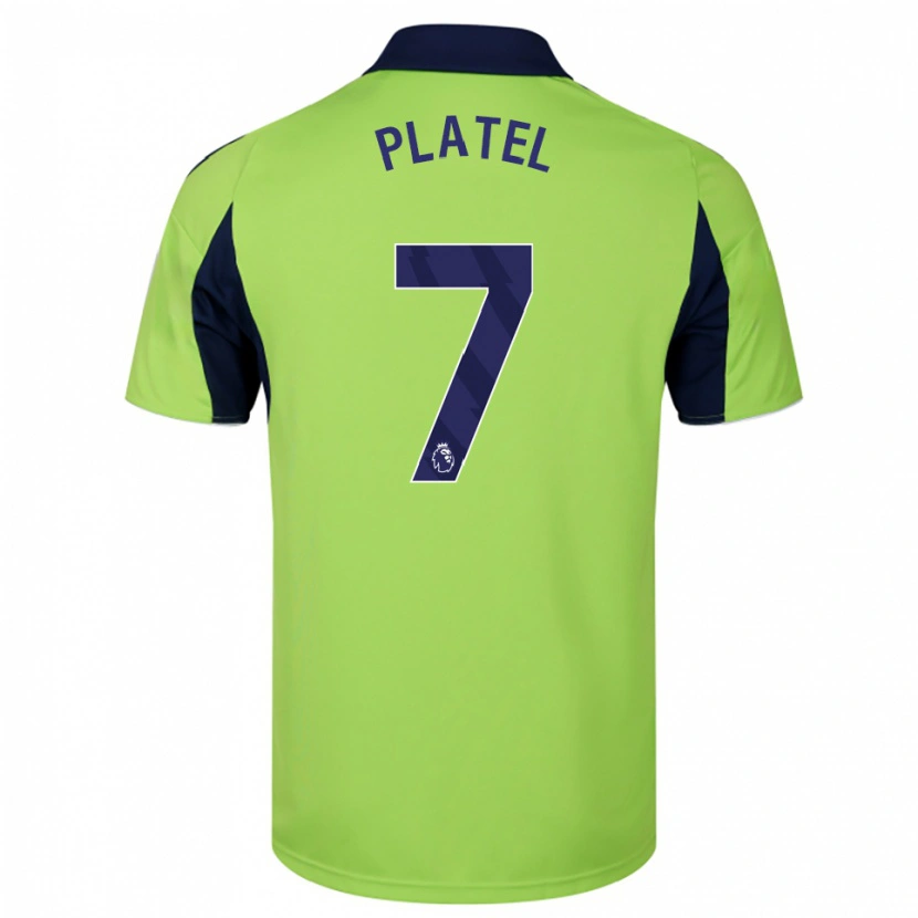 DanxenキッズHarley Platel#7グリーン ネイビー ホワイトアウェイシャツ2025/26ジャージーユニフォーム