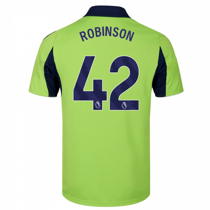 DanxenキッズCharlie Robinson#42グリーン ネイビー ホワイトアウェイシャツ2025/26ジャージーユニフォーム