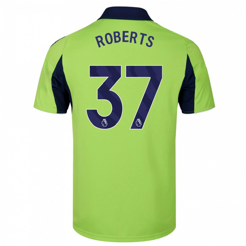 DanxenキッズSophia Roberts#37グリーン ネイビー ホワイトアウェイシャツ2025/26ジャージーユニフォーム