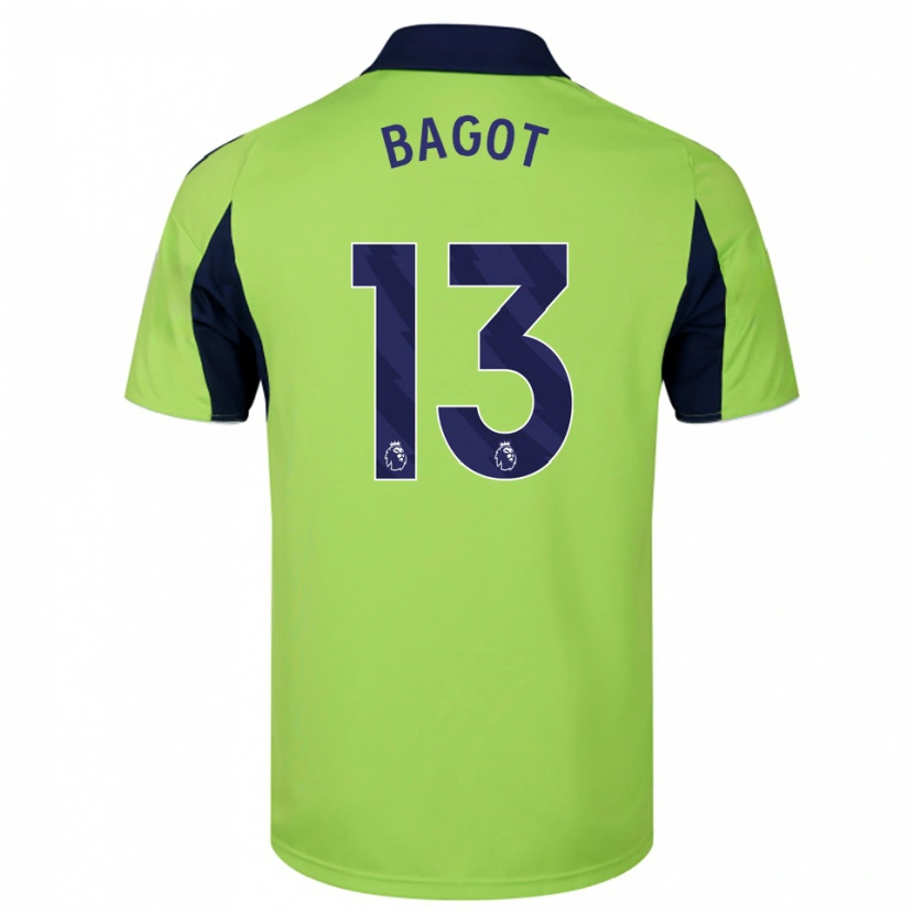 DanxenキッズMatthew Bagot#13グリーン ネイビー ホワイトアウェイシャツ2025/26ジャージーユニフォーム