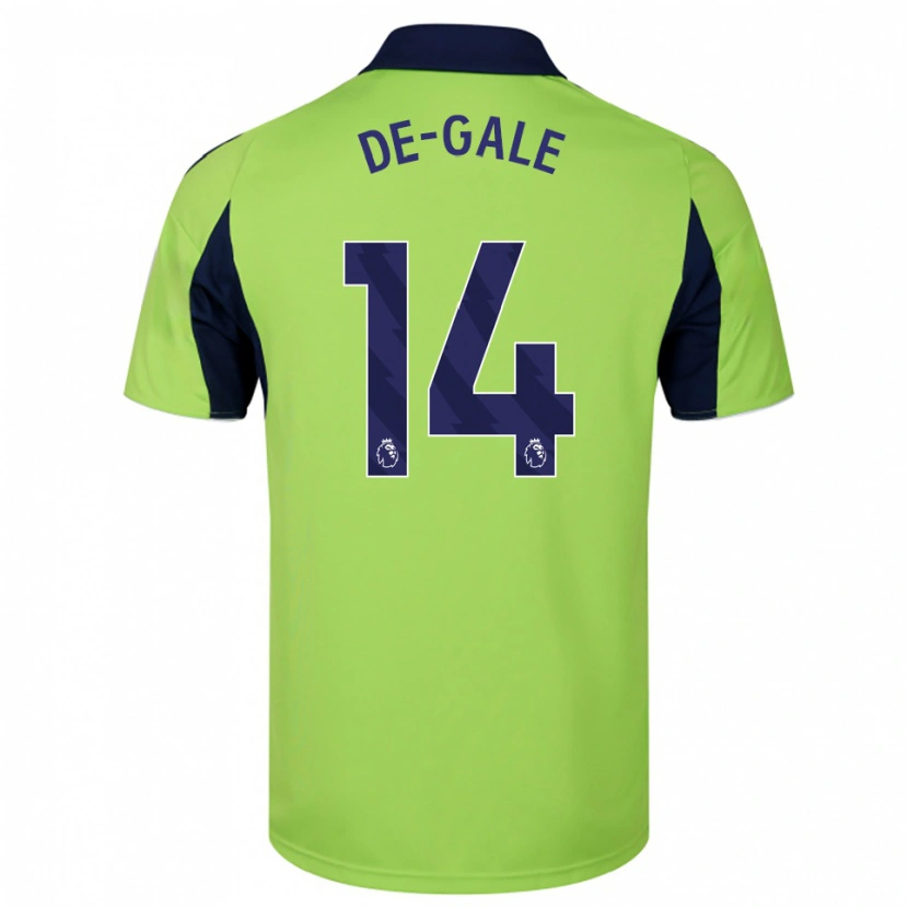 DanxenキッズDylan De-Gale#14グリーン ネイビー ホワイトアウェイシャツ2025/26ジャージーユニフォーム
