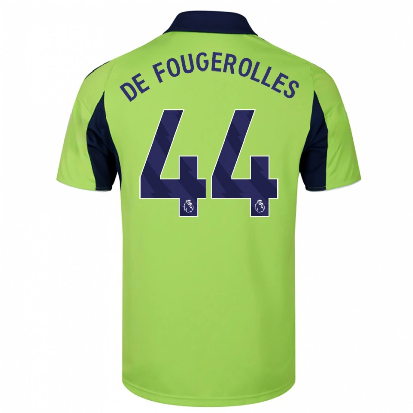 Danxenキッズリュック・ド・フジェロル#44グリーン ネイビー ホワイトアウェイシャツ2025/26ジャージーユニフォーム