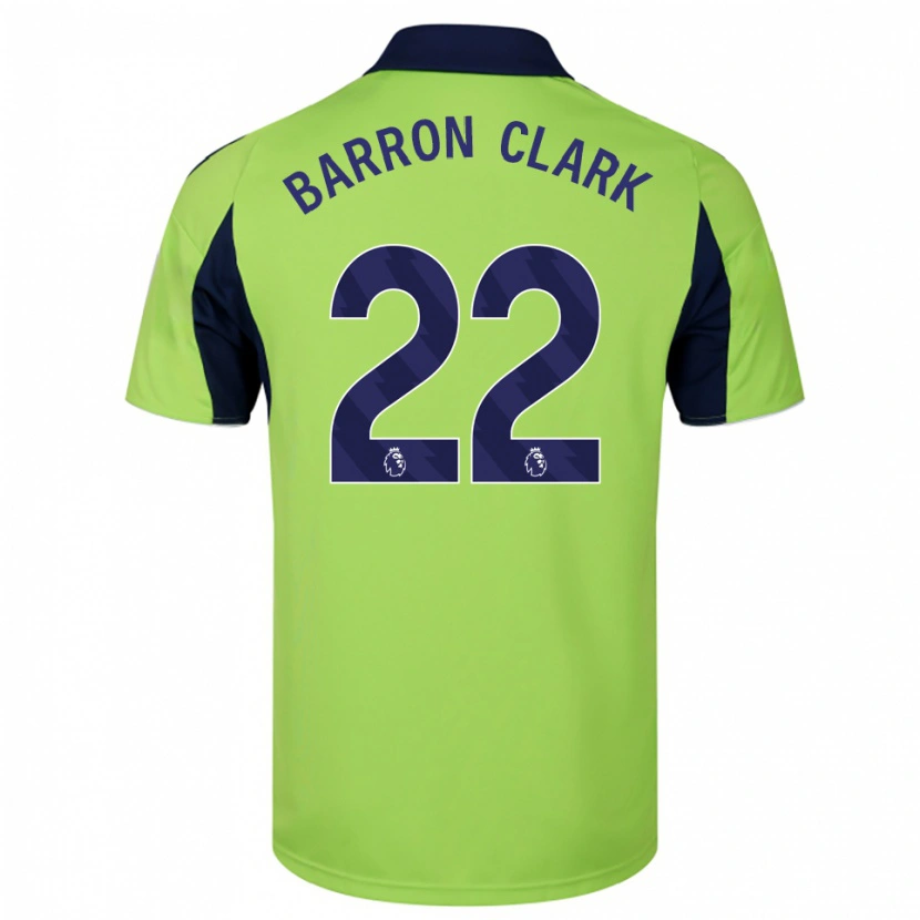 DanxenキッズBetty Barron-Clark#22グリーン ネイビー ホワイトアウェイシャツ2025/26ジャージーユニフォーム