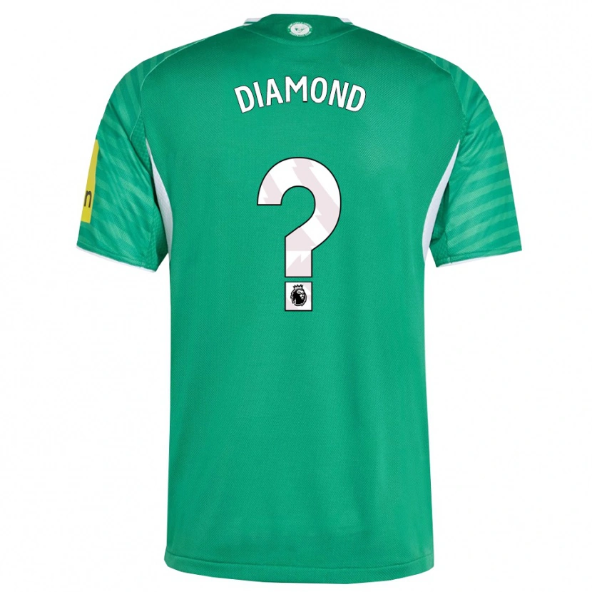 DanxenキッズJames Diamond#0グリーン ホワイトアウェイシャツ2025/26ジャージーユニフォーム