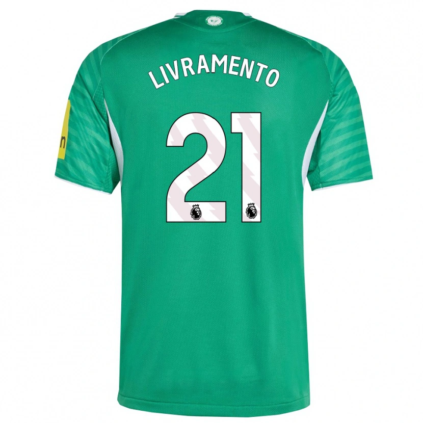 Danxenキッズヴァレンティノ・リヴラメント#21グリーン ホワイトアウェイシャツ2025/26ジャージーユニフォーム