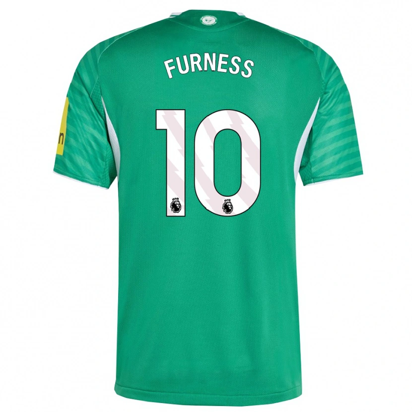 Danxenキッズレイチェル・ファーネス#10グリーン ホワイトアウェイシャツ2025/26ジャージーユニフォーム