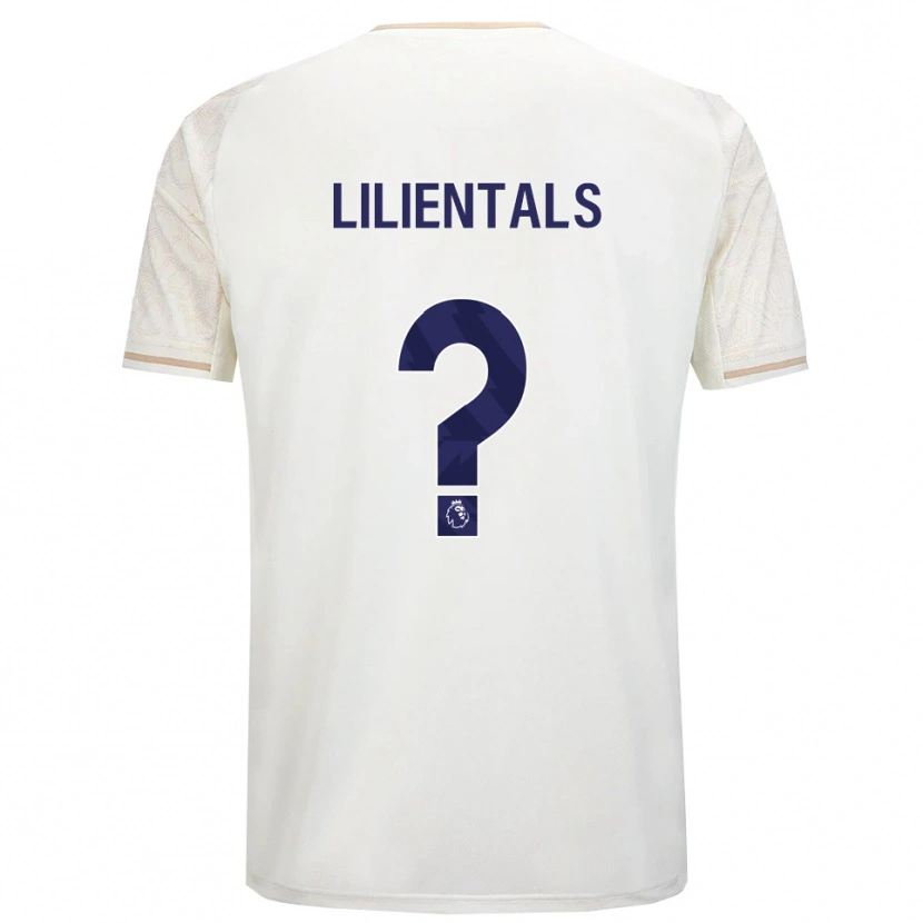 DanxenキッズMatiss Lilientals#0オフホワイト ブラックアウェイシャツ2025/26ジャージーユニフォーム